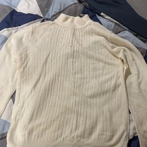 Elegant Cream Sweater for Men